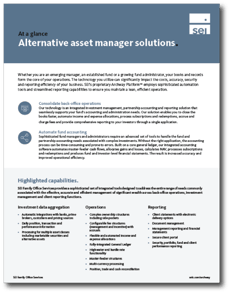 SEI Archway Alternative Asset Manager Solutions Overview SEI Archway Alternative Asset Manager Solutions Overview
