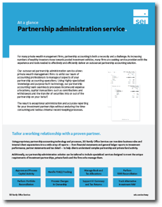 SEI Archway Partnership Accounting Solution Overview SEI Archway Partnership Accounting Solution Overview
