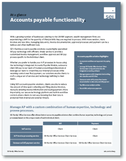 SEI Archway Accounts Payable Functionality Overview