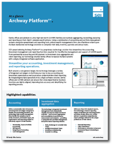 SEI Archway Integrated Accounting Software Overivew SEI Archway Integrated Accounting Software Overivew