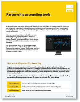 Partnership Accounting Functionality