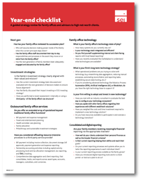 Year-End Checklist Year-End Checklist
